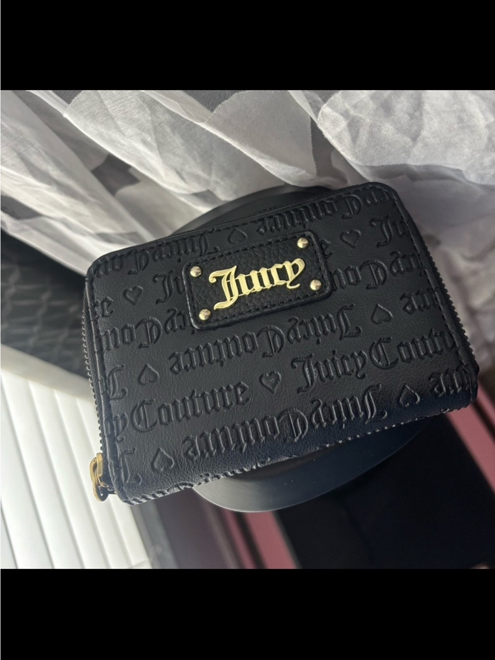Juicy Couture Black Zip Wallet